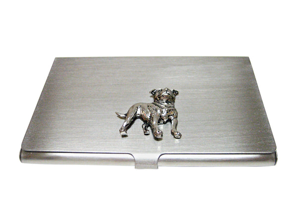 Staffordshire Bull Terrier Dog Business Card Holder