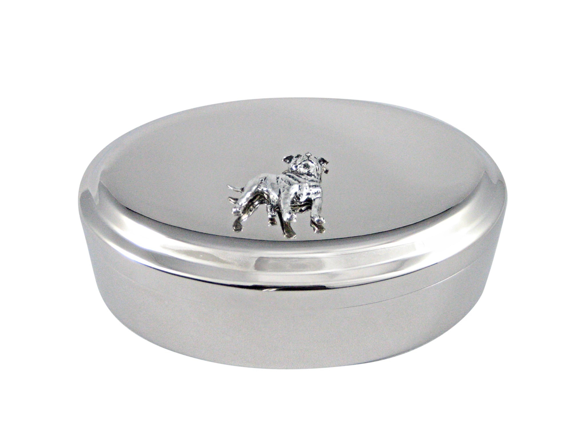 Staffordshire Bull Terrier Dog Pendant Oval Trinket Jewelry Box