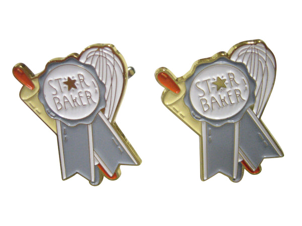 Star Baker Badge Cufflinks