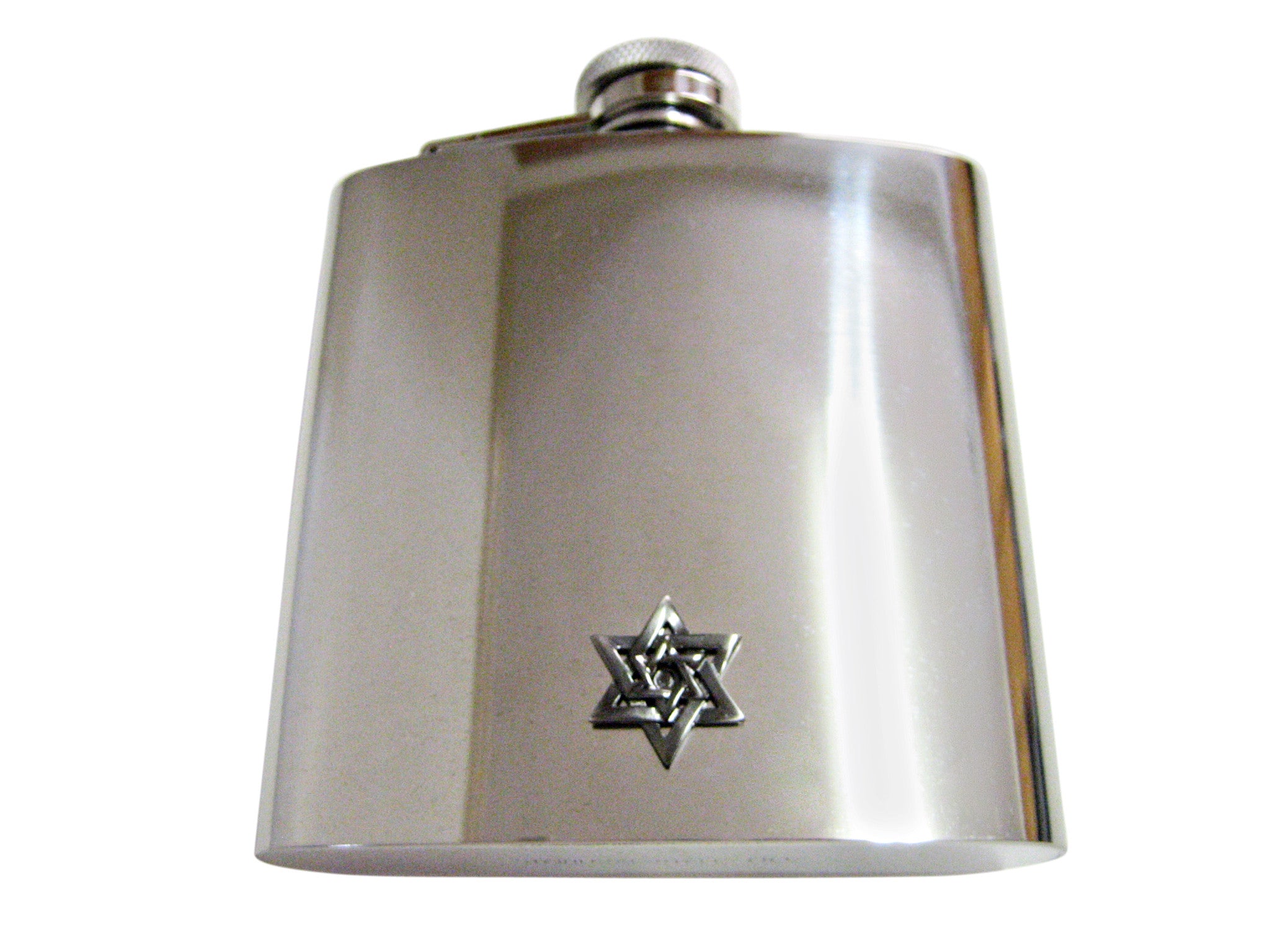 Star of David 6 Oz. Stainless Steel Flask