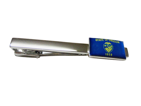 State of Oregon Square Tie Clip