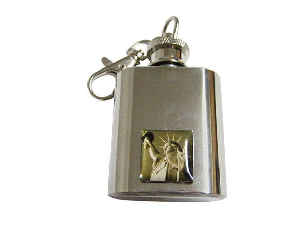 Statue of Liberty 1 Oz. Stainless Steel Key Chain Flask