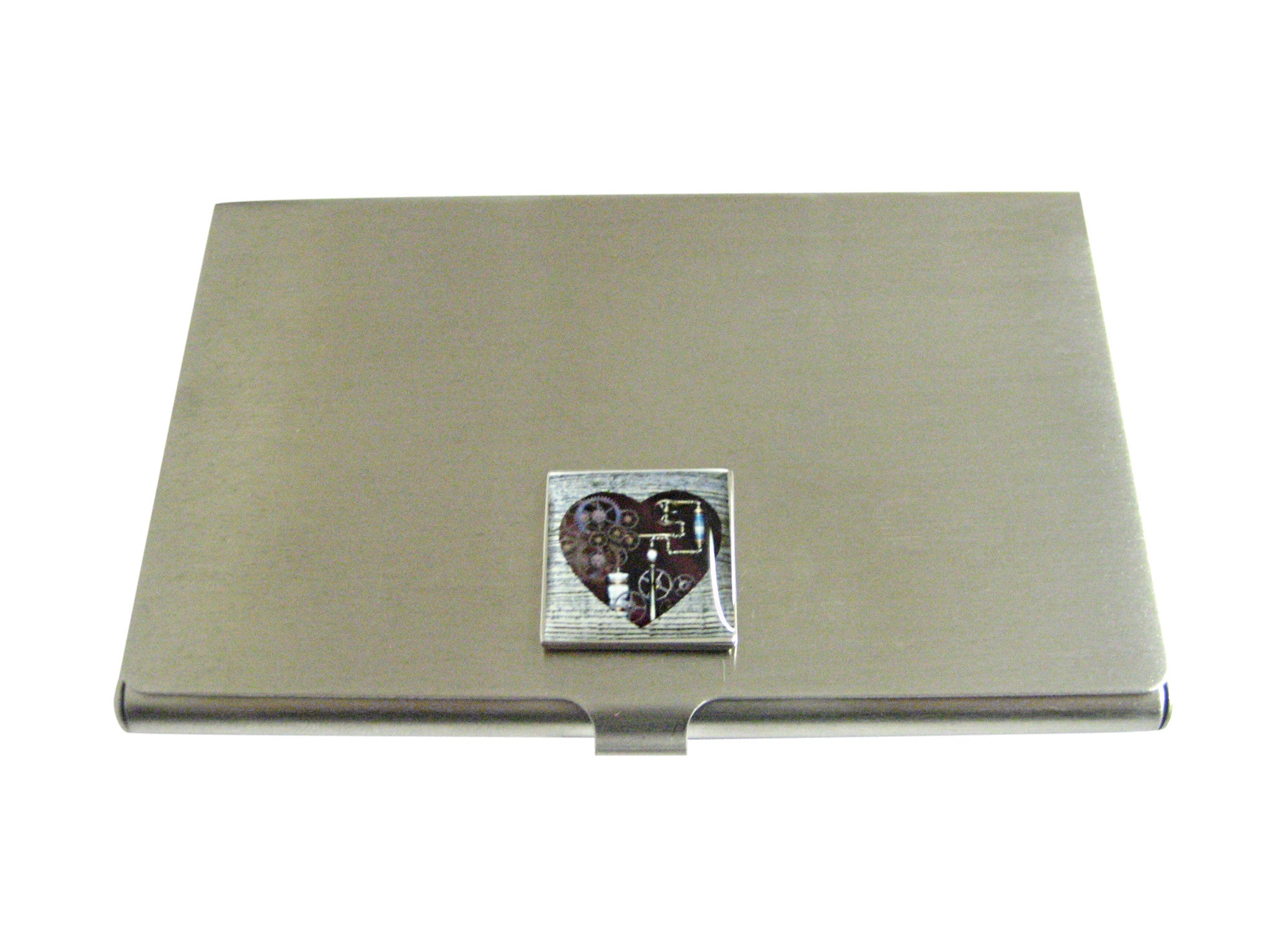 Steampunk Heart Business Card Holder