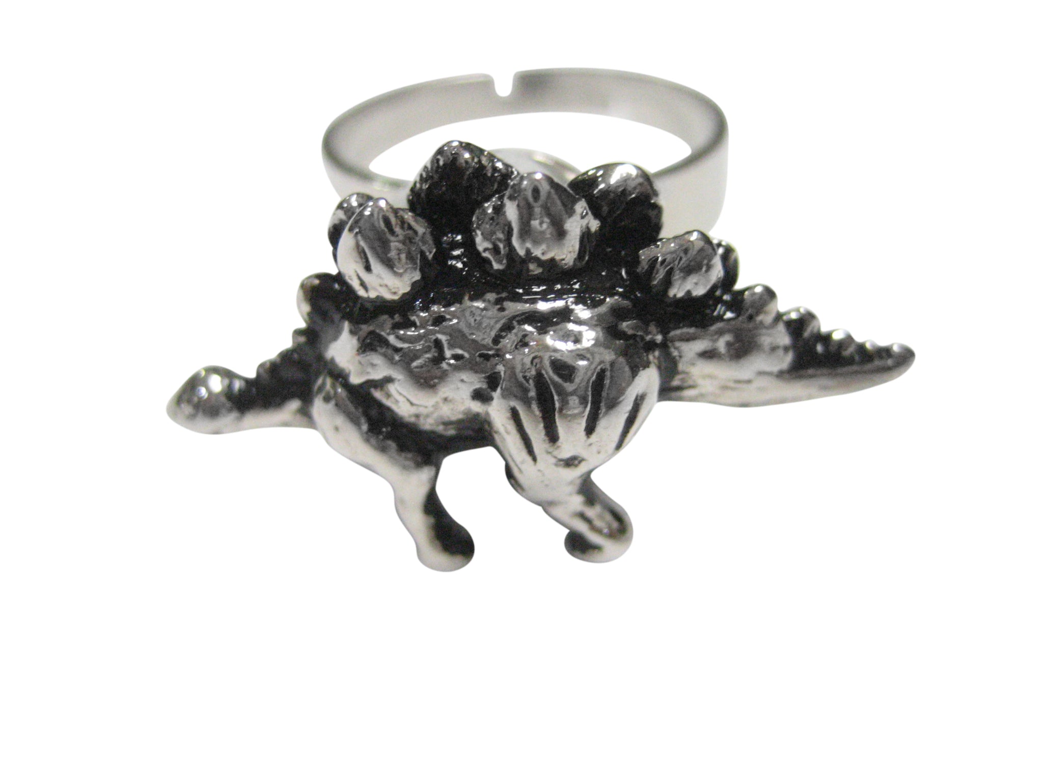 Stegosaurus Dinosaur Adjustable Size Fashion Ring