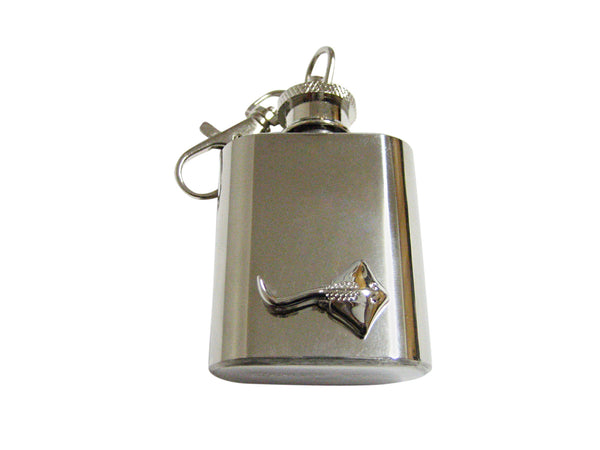 Sting Ray 1 Oz. Stainless Steel Key Chain Flask