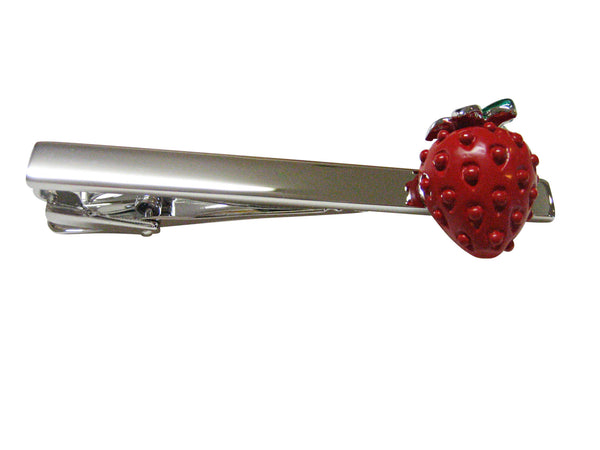 Strawberry Fruit Square Tie Clip
