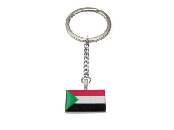 Sudan Flag Pendant Keychain