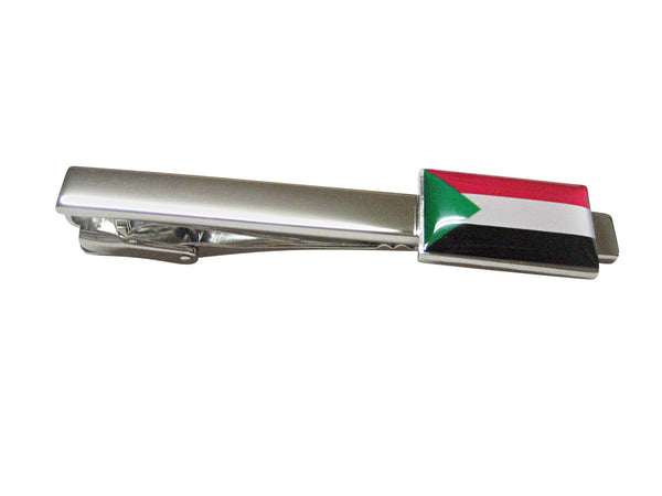 Sudan Flag Square Tie Clip