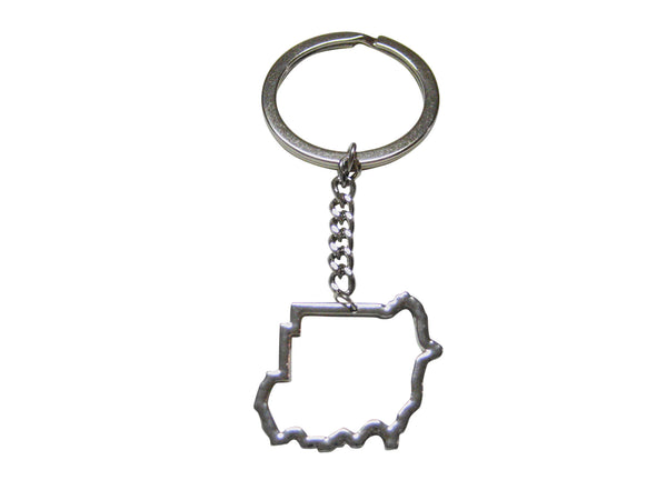Sudan Map Outline Keychain
