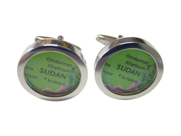 Sudan Map Cufflinks