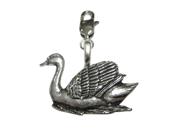 Swan Bird Pendant Zipper Pull Charm
