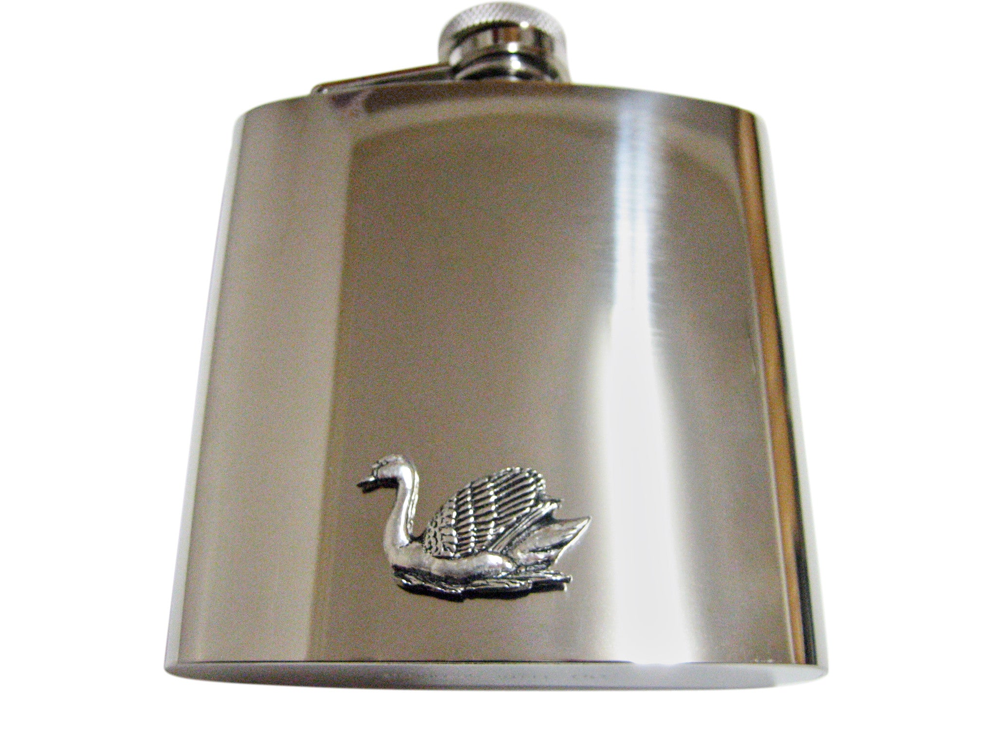Swan Bird 6 Oz. Stainless Steel Flask