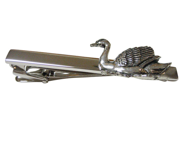 Swan Bird Square Tie Clip