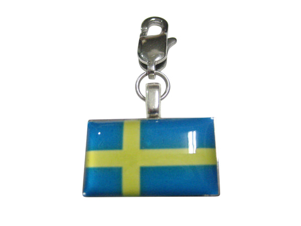 Sweden Flag Pendant Zipper Pull Charm