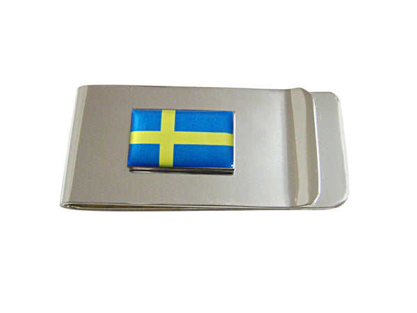Sweden Flag Pendant Money Clip