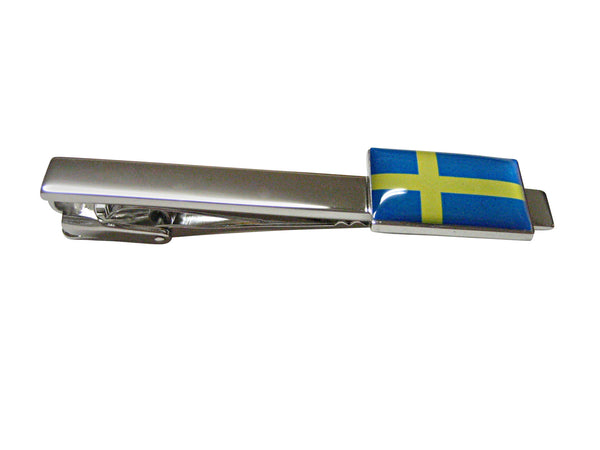 Sweden Flag Square Tie Clip