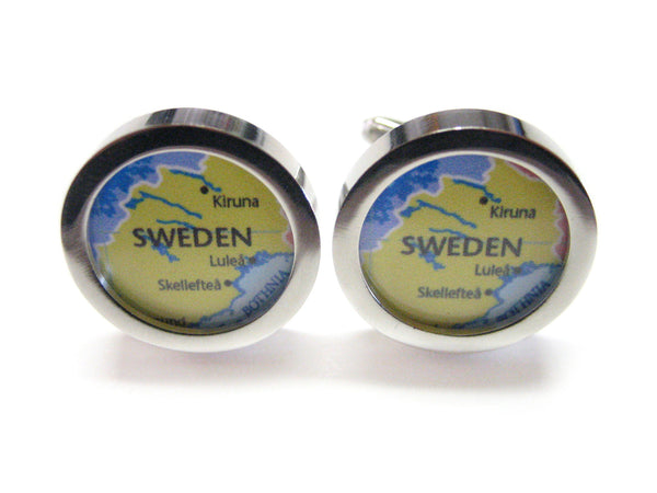 Sweden Map Cufflinks