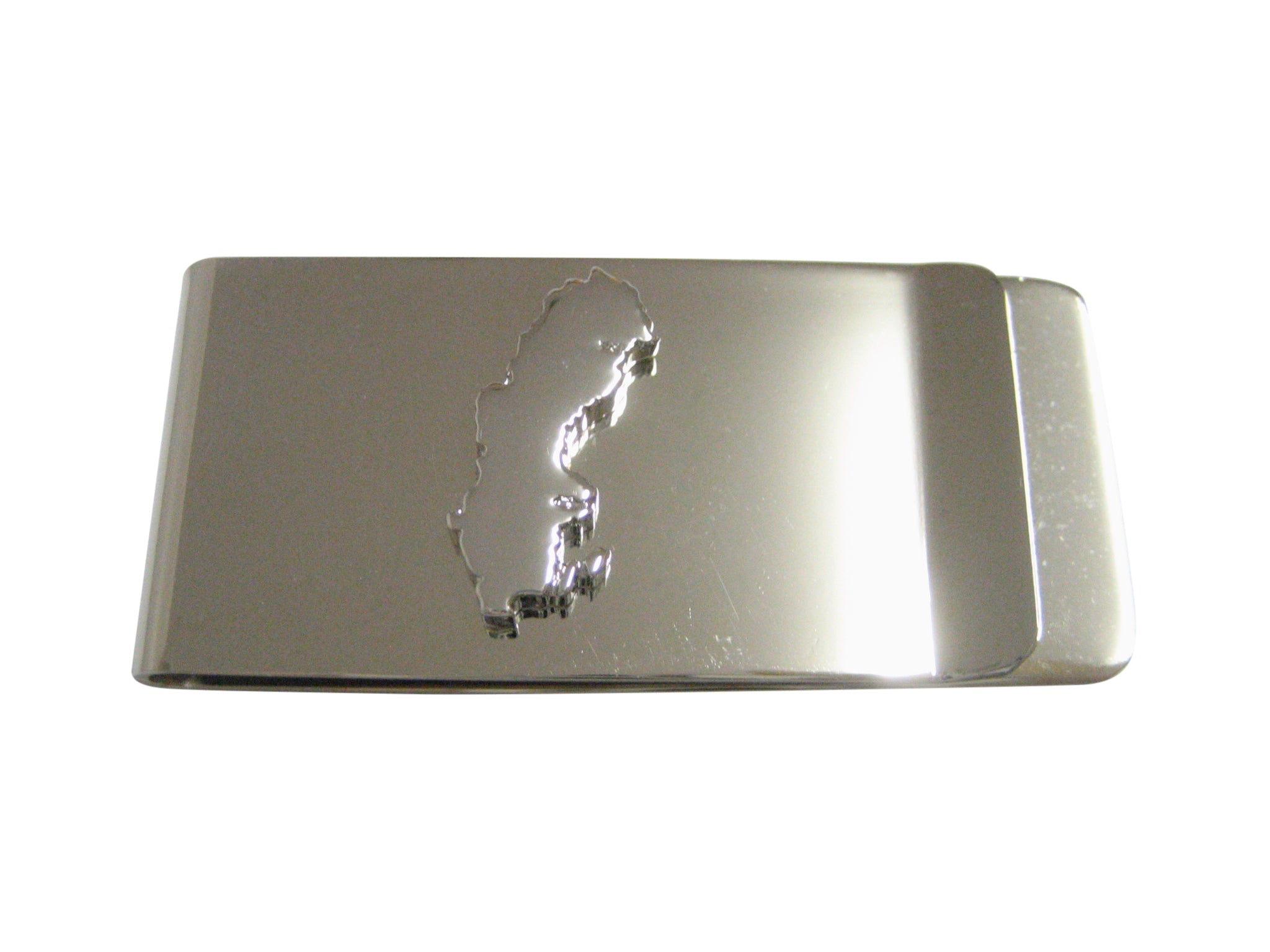 Sweden Map Shape Pendant Money Clip