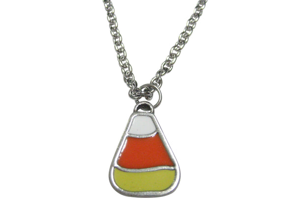 Sweet Candy Corn Pendant Necklace