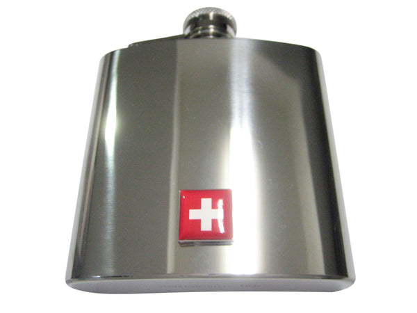 Switzerland Swiss Flag 6oz Flask