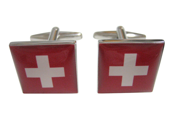 Switzerland Swiss Flag Cufflinks