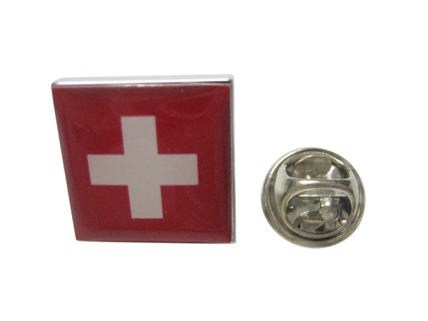 Switzerland Swiss Flag Lapel Pin