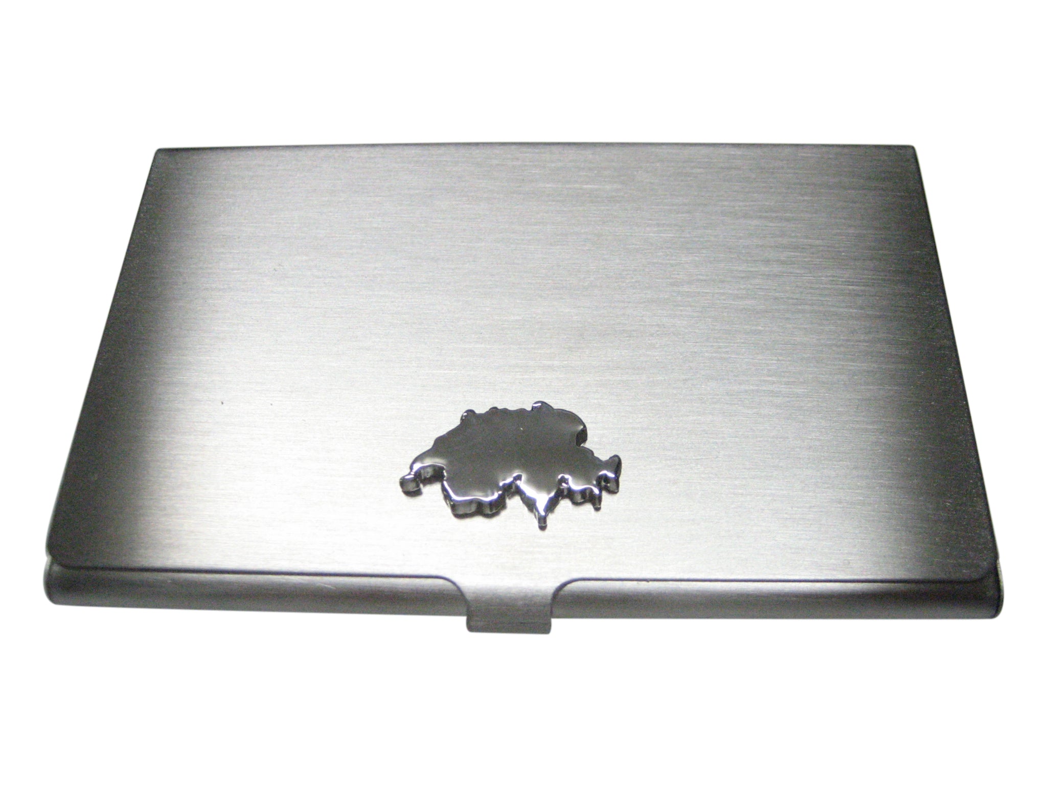 Switzerland Swiss Map Shape Business Card Holder