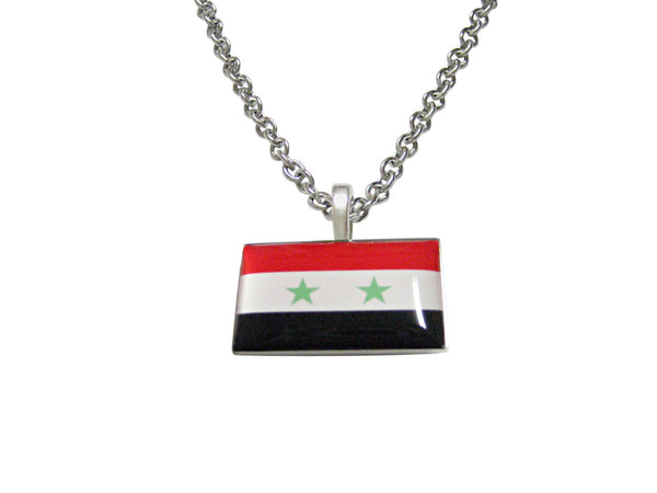 Syria Flag Pendant Necklace