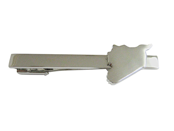 Syria Map Shape Square Tie Clip