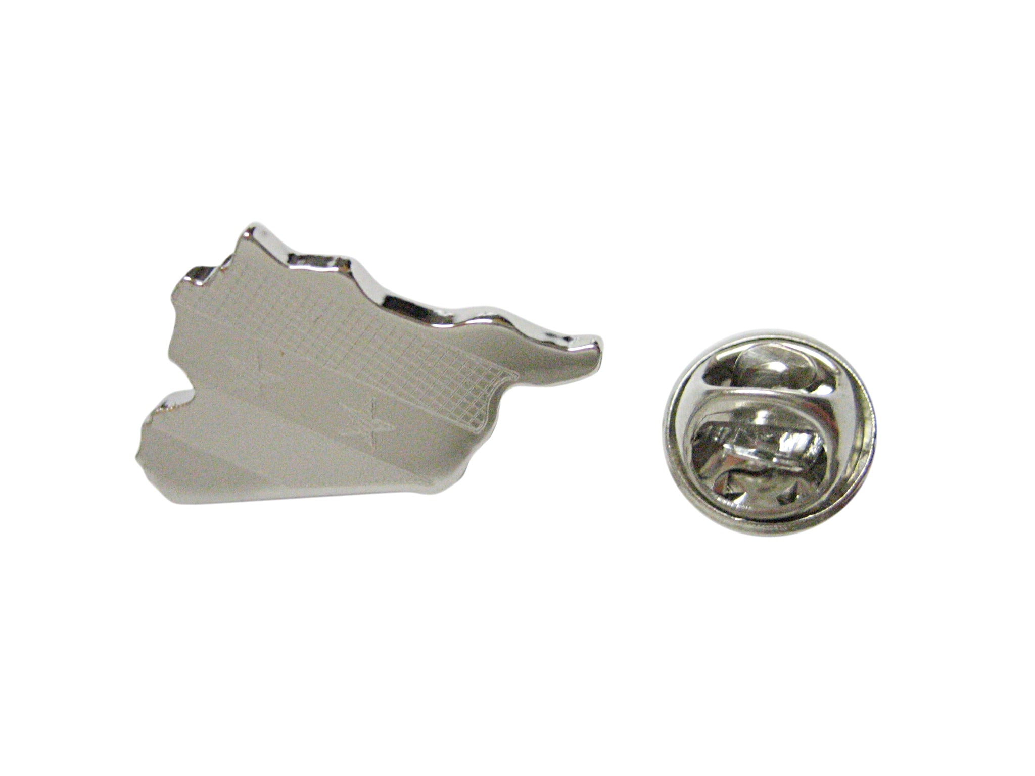 Syria Map Shape and Flag Design Lapel Pin