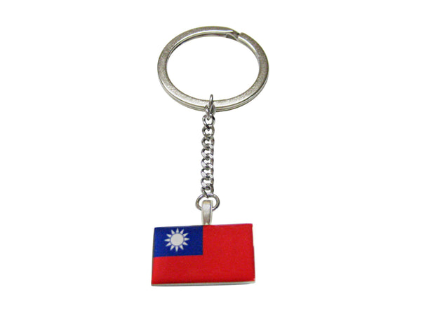 Taiwan Flag Pendant Keychain