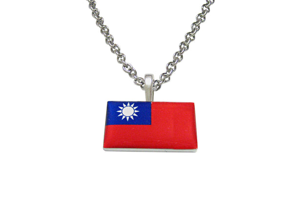 Taiwan Flag Pendant Necklace