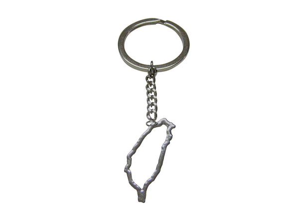 Taiwan Map Outline Keychain
