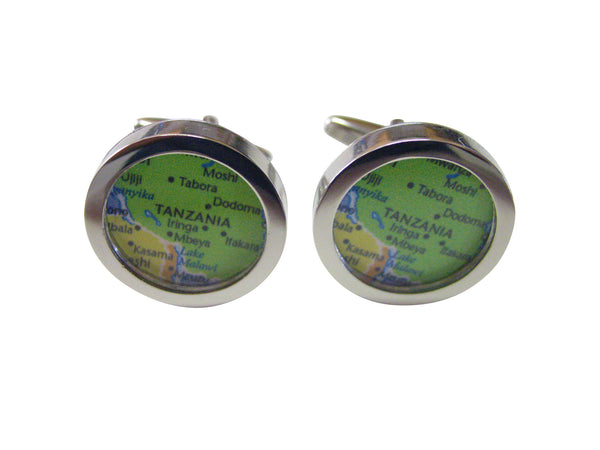 Tanzania Map Cufflinks
