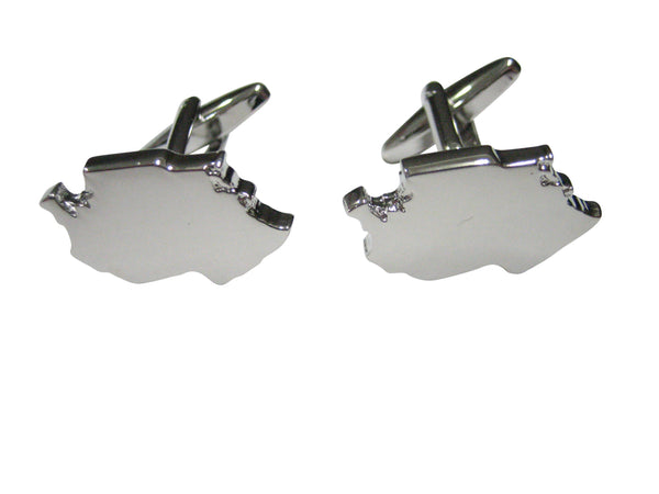 Tanzania Map Shape Cufflinks