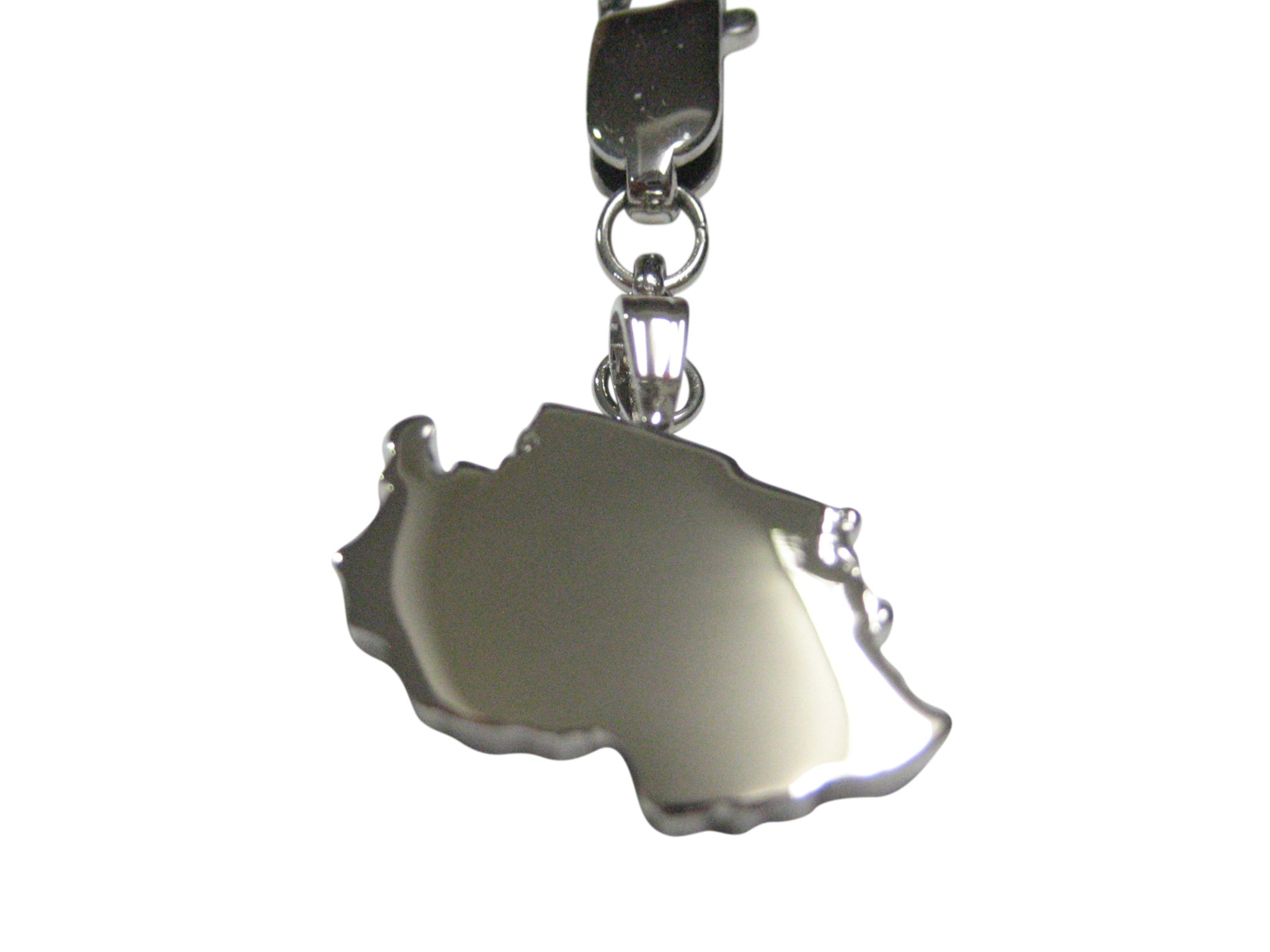 Tanzania Map Shape Pendant Zipper Pull Charm