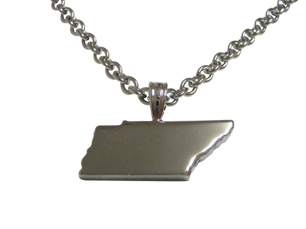 Tennessee State Map Shape Pendant Necklace