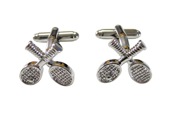 Tennis Racquet and Ball Cufflinks