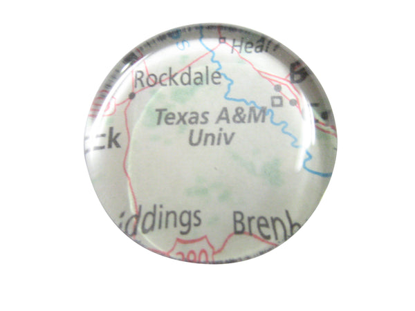 Texas AM University Map Pendant Magnet