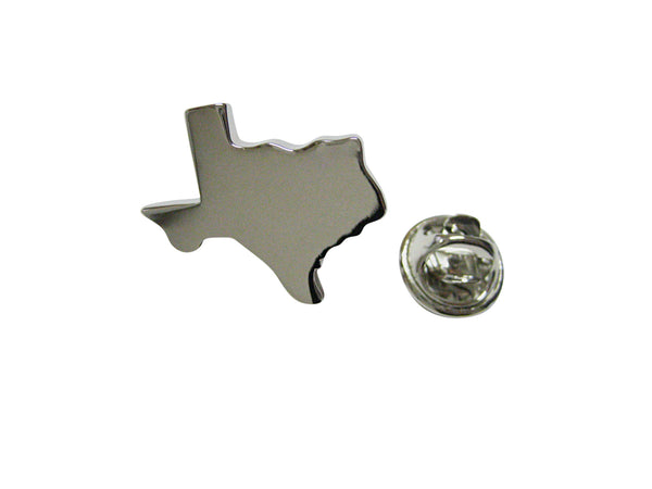 Texas State Map Shape Lapel Pin