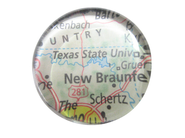 Texas State University Map Pendant Magnet