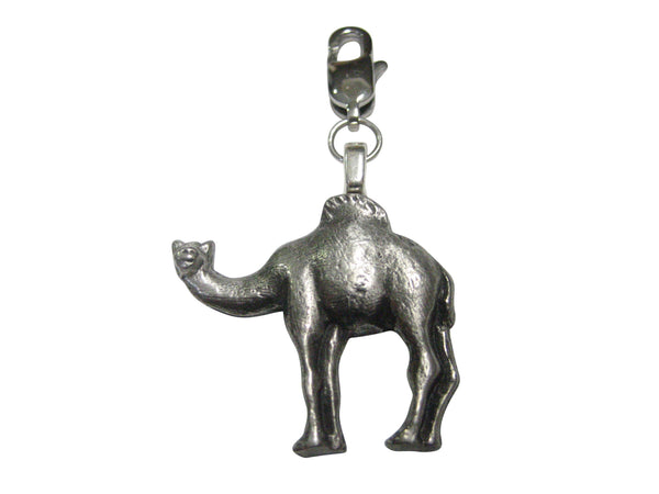 Textured Camel Pendant Zipper Pull Charm