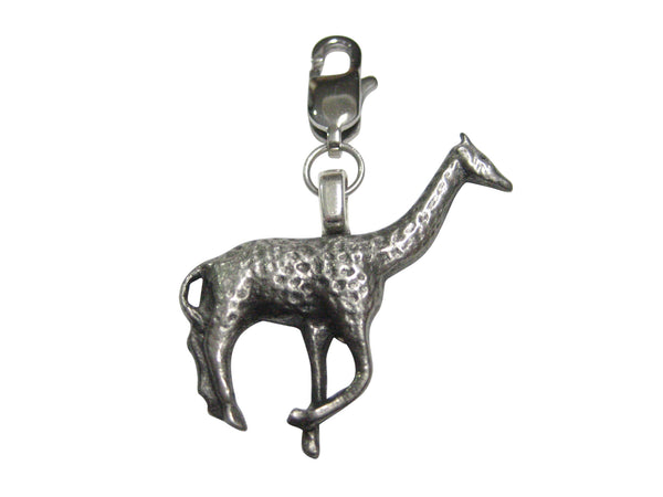 Textured Giraffe Pendant Zipper Pull Charm