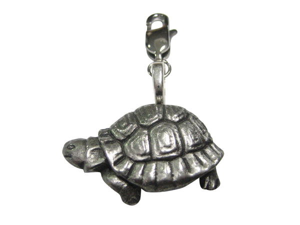 Textured Turtle Tortoise Pendant Zipper Pull Charm