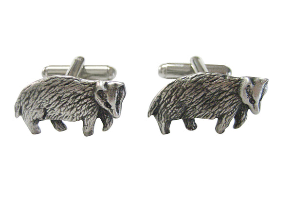 Textured Badger Cufflinks