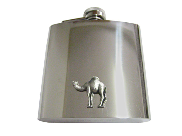 Textured Camel 6 Oz. Stainless Steel Flask
