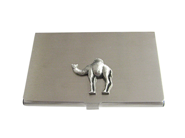 Textured Camel Business Card Holder