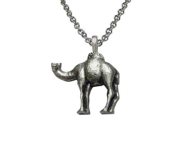 Textured Camel Pendant Necklace