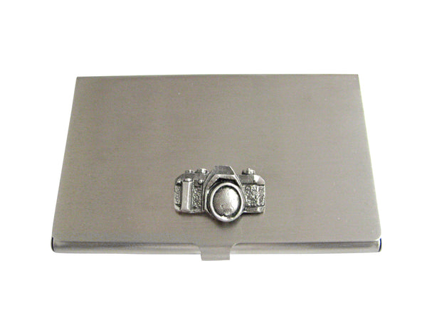 Textured Camera Business Card Holder