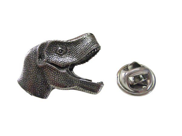 Textured Dinosaur Head Lapel Pin